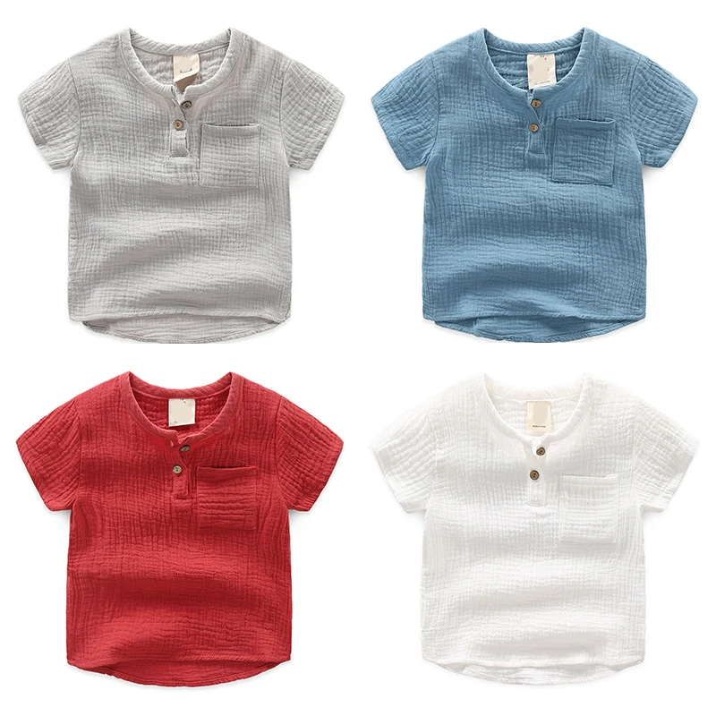 Wholesale Boys Tshirt Summer Toddler Kids Tops Clothes Children T shirts for Baby Boy Short Sleeve T-Shirt solid linen soft
Wholesale Boys Tshirt Summer Toddler Kids Tops Clothes Children T shirts for Baby Boy Short Sleeve T-Shirt solid linen soft