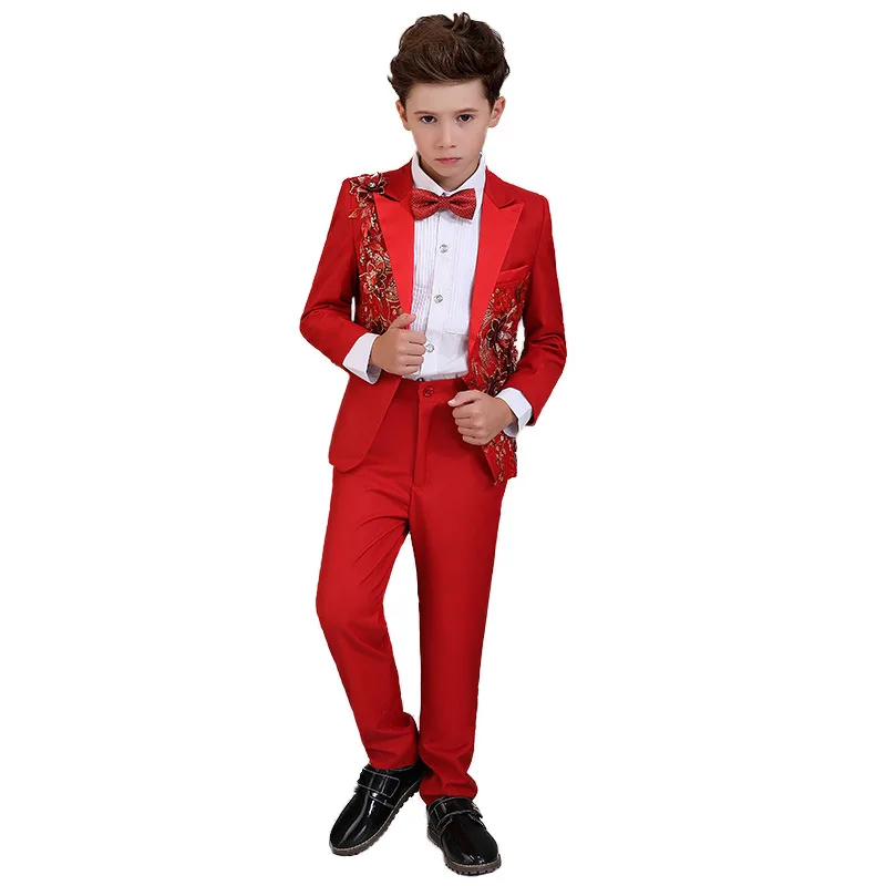 Boys Blazers Suits for Weddings Party Suits Formal Wear Children Clothing Set, Red
Boys Blazers Suits for Weddings Party Suits Formal Wear Children Clothing Set, Red