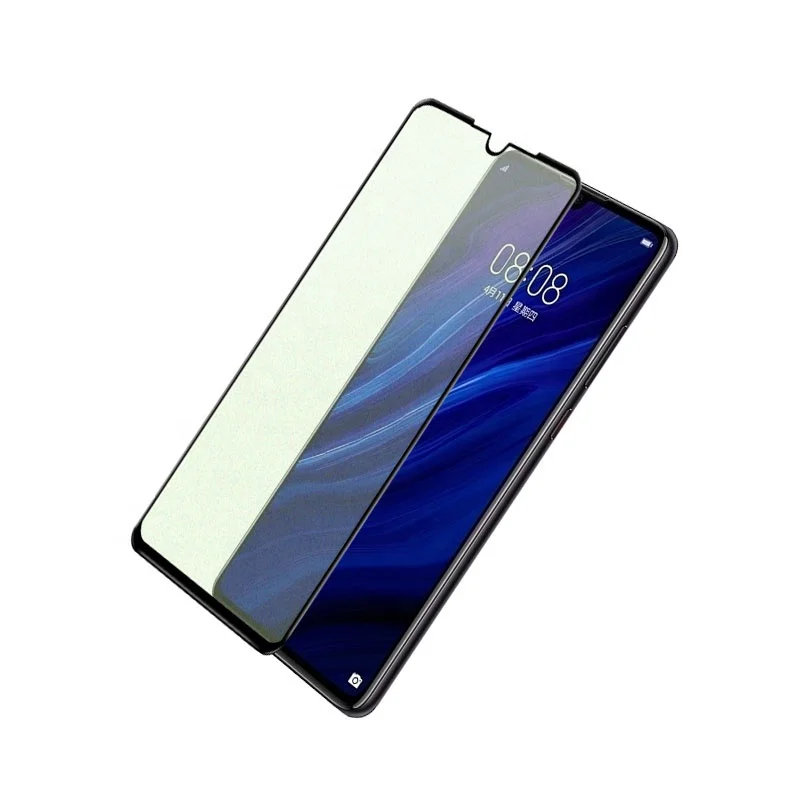 2.5D AGC film vert 9H antireflet mat anti-bleu lumière UV en verre trempé protection des yeux écran pour Huawei P30