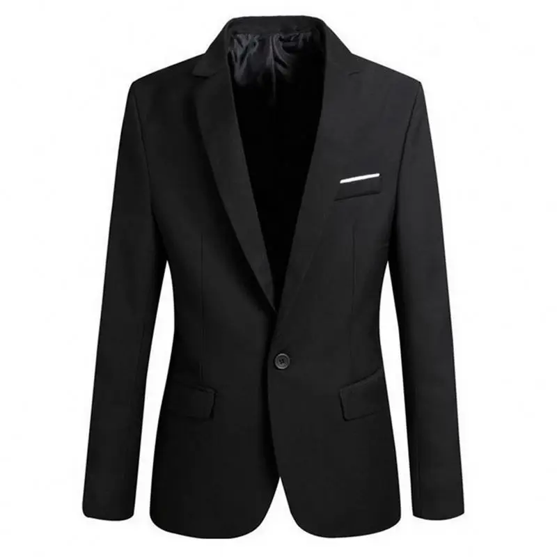 Mens Korean Slim Fit Blazer Masculino Cotton Suit Office Jacket Black Blue Plus Size Male Blazers Coat Wedding
Mens Korean Slim Fit Blazer Masculino Cotton Suit Office Jacket Black Blue Plus Size Male Blazers Coat Wedding
