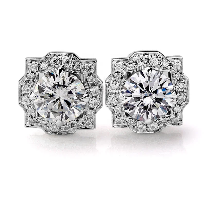 ay 18k White Gold Stud earrings round cut moissanite 6.5mm per pair customized earings trendy earring making charms christmas
ay 18k White Gold Stud earrings round cut moissanite 6.5mm per pair customized earings trendy earring making charms christmas