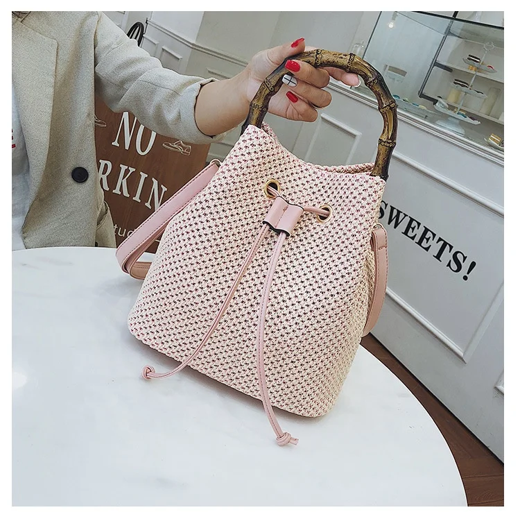 BM9274 Slub Handle Straw Bucket Bags For Women 2020 Small Shoulder Handbags Female Travel Totes Lady Fashion New Hand Bag
BM9274 Slub Handle Straw Bucket Bags For Women 2020 Small Shoulder Handbags Female Travel Totes Lady Fashion New Hand Bag
