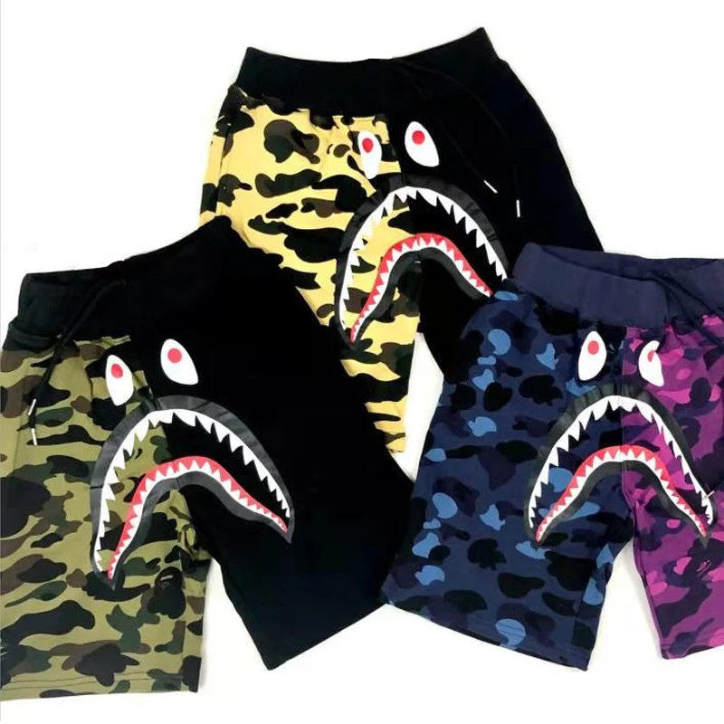 Wholesale high quality shark printing custom hot mens casual BAPE camouflage cargo shorts
Wholesale high quality shark printing custom hot mens casual BAPE camouflage cargo shorts