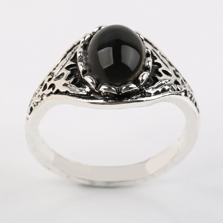 Men Vintage Carve Patterns Egg-Shaped Diamond Ring Black Big Gemstone Women Round Engagement Ring, Silver
Men Vintage Carve Patterns Egg-Shaped Diamond Ring Black Big Gemstone Women Round Engagement Ring, Silver