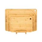 Organic Bamboo Cutting Board Premium Chopping Board Set of 3