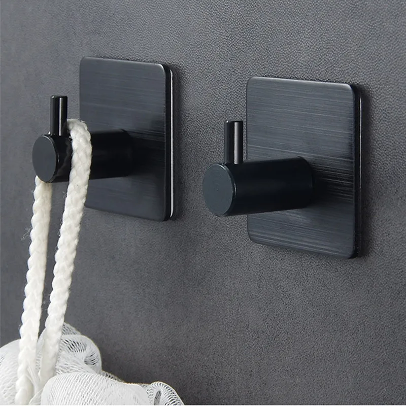 Self Adhesive Home Kitchen Wall Door Hook Key Holder Rack Towel Hanger Bathroom Rack Hooks Aluminum, Black
Self Adhesive Home Kitchen Wall Door Hook Key Holder Rack Towel Hanger Bathroom Rack Hooks Aluminum, Black