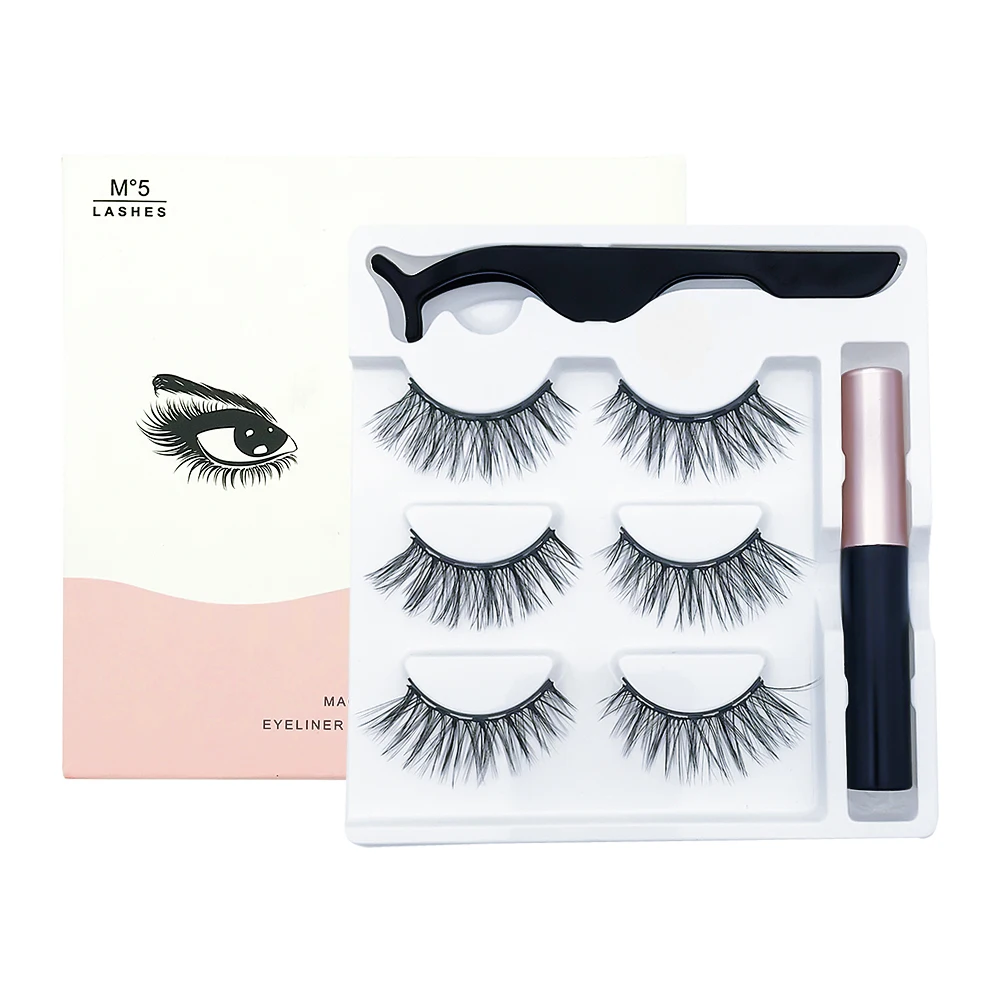 Wholesale Handmade Magnetic Eyeliner Eye Lashes Magnetic False Eyelashes Set Kit with Eyeliner Magnetic Liner, Black color
Wholesale Handmade Magnetic Eyeliner Eye Lashes Magnetic False Eyelashes Set Kit with Eyeliner Magnetic Liner, Black color
