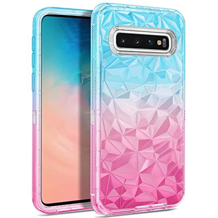 HOCAYU Shockproof Gradient Color Diamond Style Mobile Phone Case For Samsung Galaxy S10 Plus, 3 colors
HOCAYU Shockproof Gradient Color Diamond Style Mobile Phone Case For Samsung Galaxy S10 Plus, 3 colors