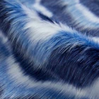 Colorful Style Long Pile Fake Fur Fabrics Jacquard Stripe Plush Faux Fur Fabrics OEM 100 Acrylic Faux Fur Fabrics