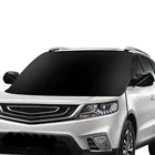 New Black Fallen Leaves UV Sun Rays Protector Windshield Snow Ice Frost Cover Magnetic Large Car Windshield Snow Cover