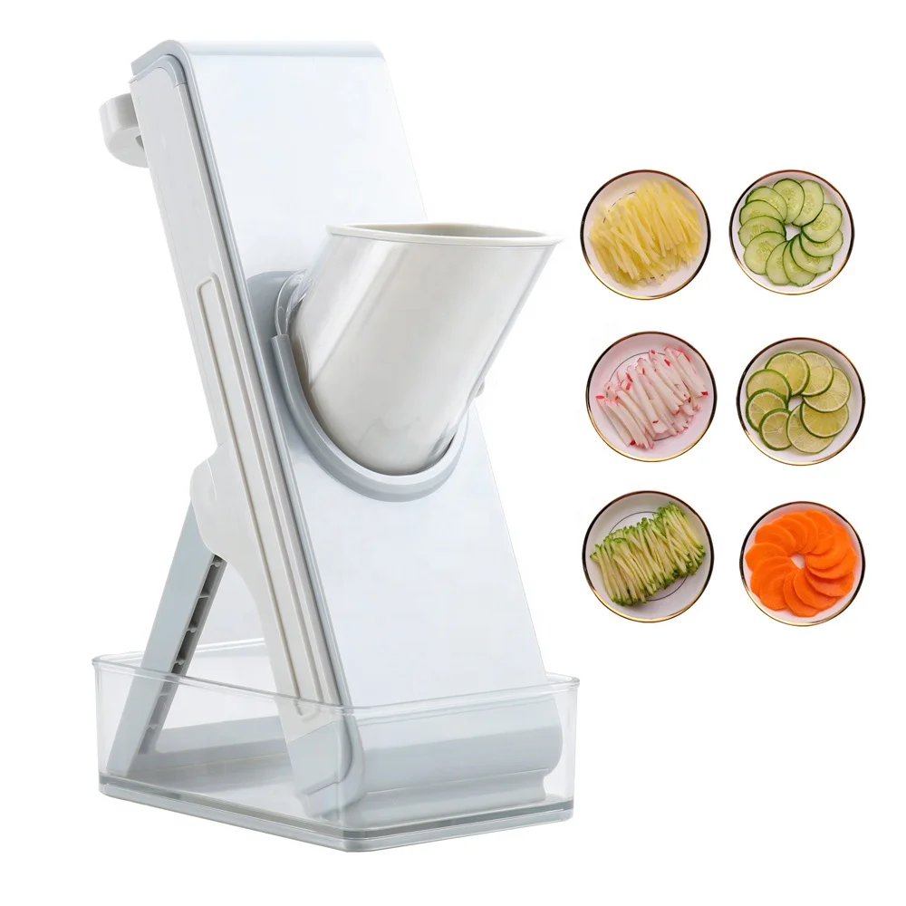 Amazon hot seller hand safe stand up type multifunctional adjustable mandoline vegetable slicer fruit cutter, Light grey / dark grey
Amazon hot seller hand safe stand up type multifunctional adjustable mandoline vegetable slicer fruit cutter, Light grey / dark grey