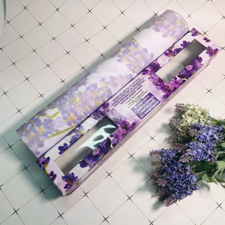 Wholesale High Quality Long-Fragrance Customized Non-stick Shelf Closet Scented Drawer Liner Paper Sheet with Gift Box, Purple/yellow/custom
Wholesale High Quality Long-Fragrance Customized Non-stick Shelf Closet Scented Drawer Liner Paper Sheet with Gift Box, Purple/yellow/custom