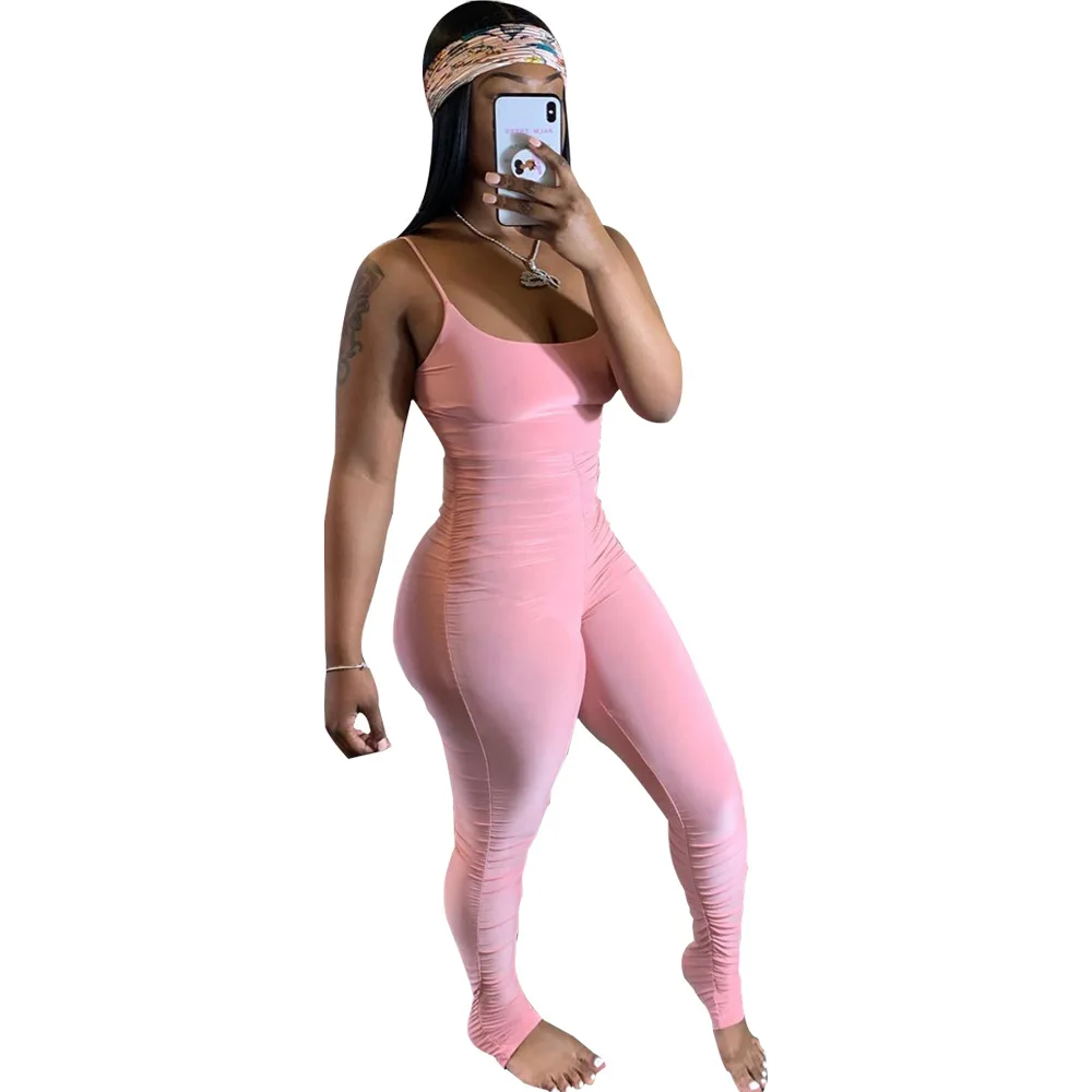 Women Jumpsuit Romper Bodycon Playsuit Club Pleated Long Trousers Party Sleeveless Rompers Womens Jumpsuits
Women Jumpsuit Romper Bodycon Playsuit Club Pleated Long Trousers Party Sleeveless Rompers Womens Jumpsuits