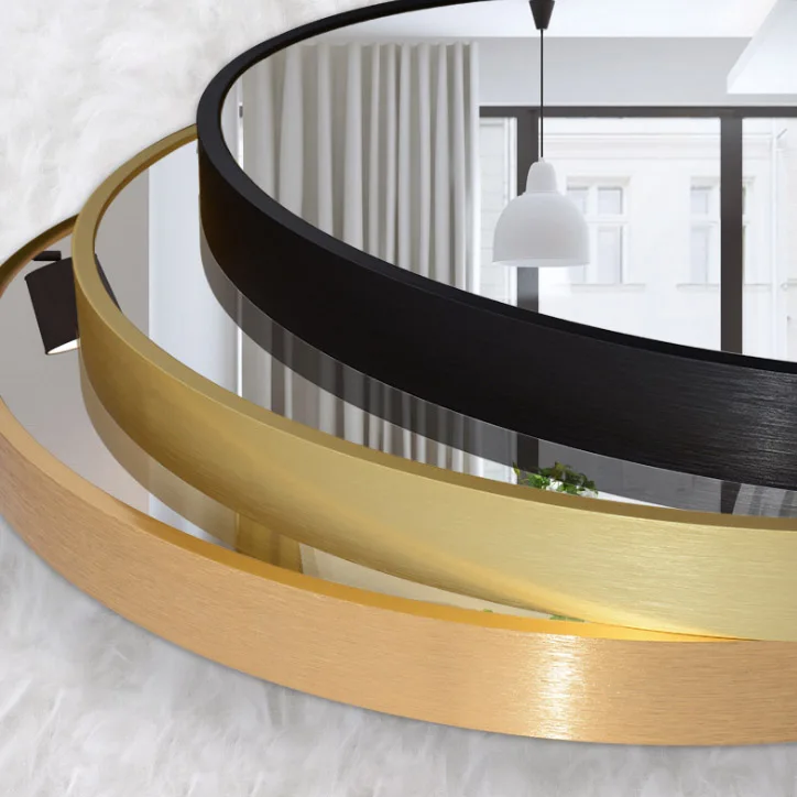 Makeup mirror with led lights bathroom vanity wall mirror with Gold frame customized border color
Makeup mirror with led lights bathroom vanity wall mirror with Gold frame customized border color