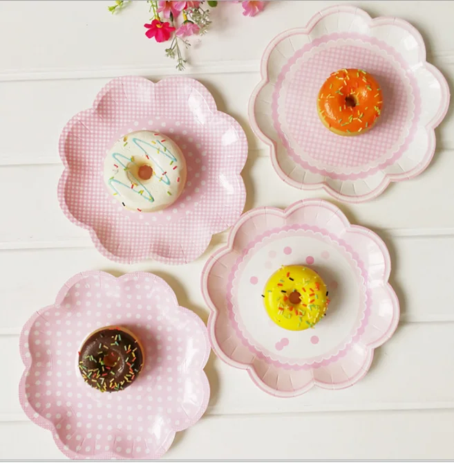 8inch Flower Shape Eco-Friendly Party Tableware Pink Paper Plates For Birthday/Xmas/Baby Shower Wedding 8pcs, As picture, customized
8inch Flower Shape Eco-Friendly Party Tableware Pink Paper Plates For Birthday/Xmas/Baby Shower Wedding 8pcs, As picture, customized