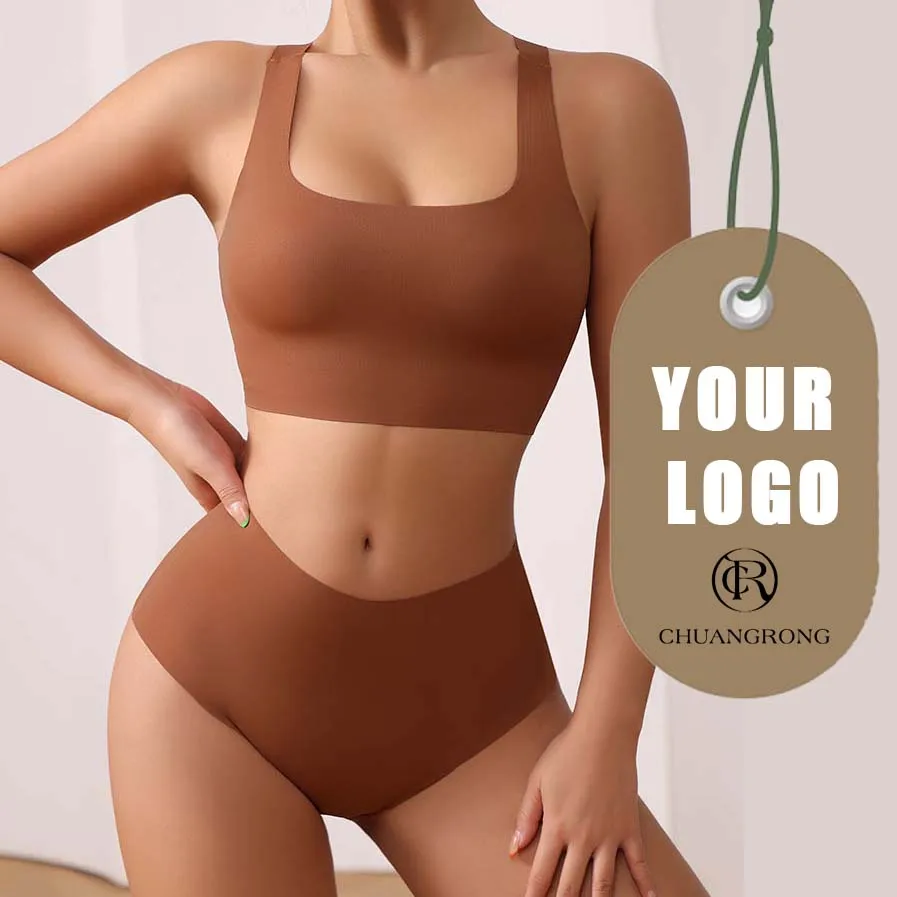 Sharicca Wholesale Dark Brown Race Back Padded Bra Brief Set Wireless Seamless Women Underwear Bra & Brief Sets
Sharicca Wholesale Dark Brown Race Back Padded Bra Brief Set Wireless Seamless Women Underwear Bra & Brief Sets