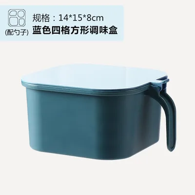 Kitchen Seasoning Box Plastic Four-compartment Seasoning Jar With Spoon Solid Seasoning Box Multi-compartment Seasoning Jar
Kitchen Seasoning Box Plastic Four-compartment Seasoning Jar With Spoon Solid Seasoning Box Multi-compartment Seasoning Jar
