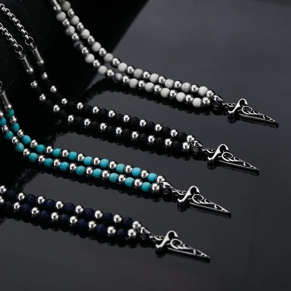 2022 Wholesale Mens Cross Necklace Jewelry Stainless Steel Gothic Vampire Tiger Eye Beads Necklace
2022 Wholesale Mens Cross Necklace Jewelry Stainless Steel Gothic Vampire Tiger Eye Beads Necklace