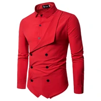 New double breasted men shirts long sleeve men dress shirt
New double breasted men shirts long sleeve men dress shirt