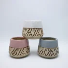 Ceramic Flower Classical American Style Small Ceramic Flower Pots Planters