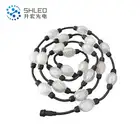Matrix 360degree Outdoor & Indoor 50mm Digital RGB Led Pixel String DMX dmx led ball curtain for stage lighting