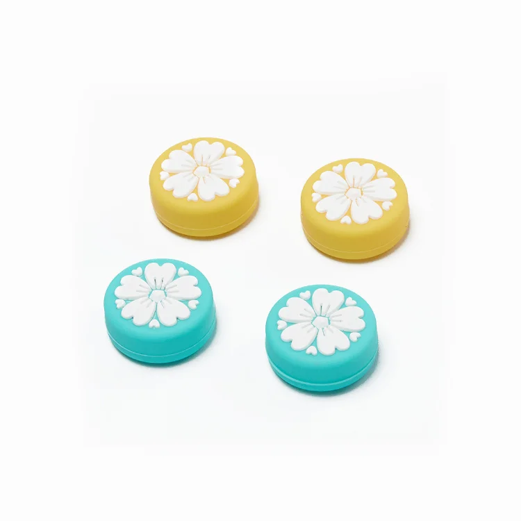 Thumb Grips Joystick Covers Rocker for Nintendo Switch/ Lite/ for Joycon Grips, Snow flower,sakura