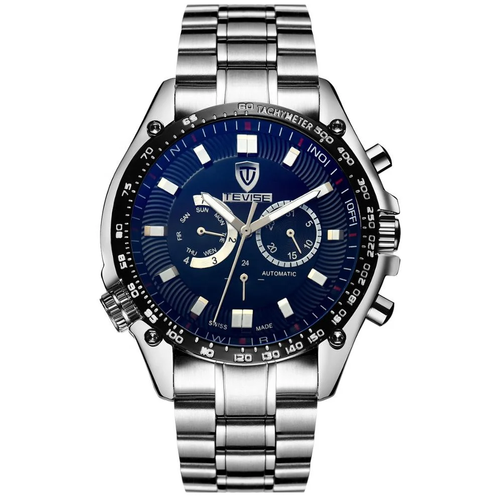 Promotion Sale Top Quality Stainless Steel Tevise Brand Automatic Watch for Men Mechanical Wrist Watch
Promotion Sale Top Quality Stainless Steel Tevise Brand Automatic Watch for Men Mechanical Wrist Watch