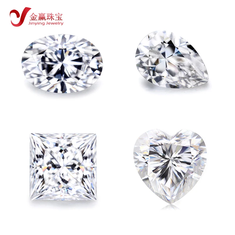 

Lab created Moissanite 1ct 2ct 3ct D VVS1 Round Princess Oval Pear Marquise Cushion Radiant moissanite loose stones, D ef gh ij