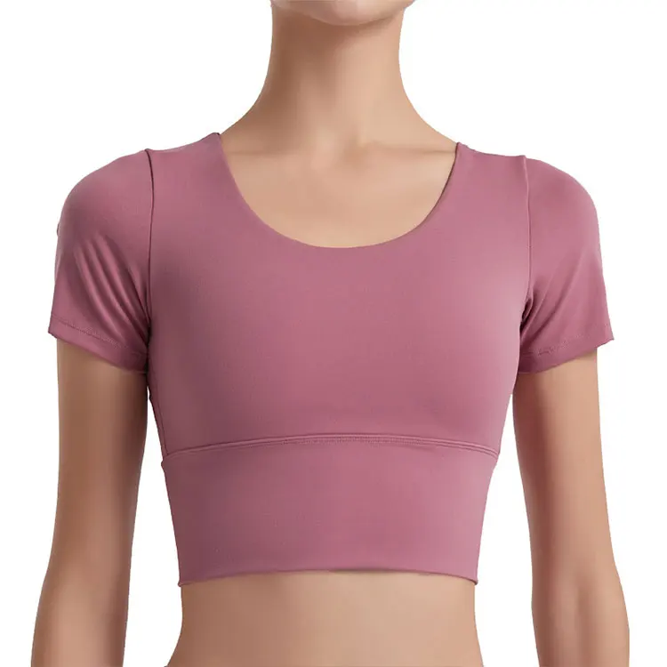 custom logo summer women fitness yoga cropped t-shirt gym workout crop tops shirts breathable plain plus size crop top t shirt, Customized color
custom logo summer women fitness yoga cropped t-shirt gym workout crop tops shirts breathable plain plus size crop top t shirt, Customized color