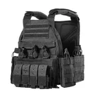 police/army bulletproof vest body armor: 1armor carrier with 2 aluminium oxide +PE insert plates level: NIJ IV