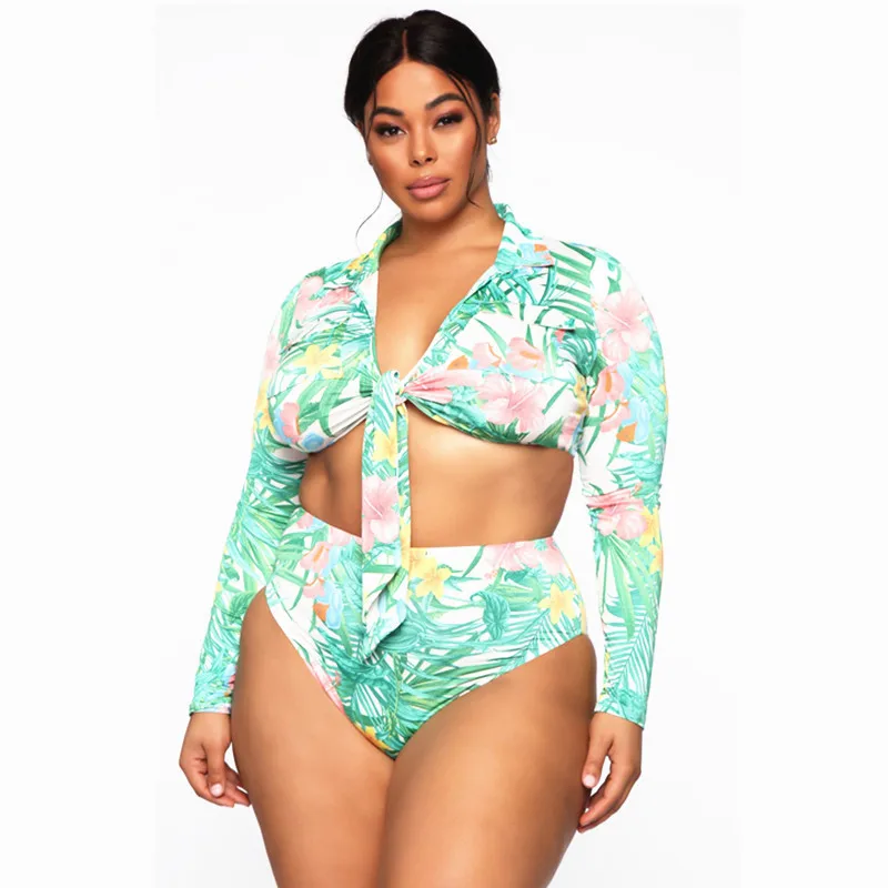 Plus Size Swimsuit Long Sleeve Bathing Suit Womens High Waisted Swimsuit for Fat Women
Plus Size Swimsuit Long Sleeve Bathing Suit Womens High Waisted Swimsuit for Fat Women