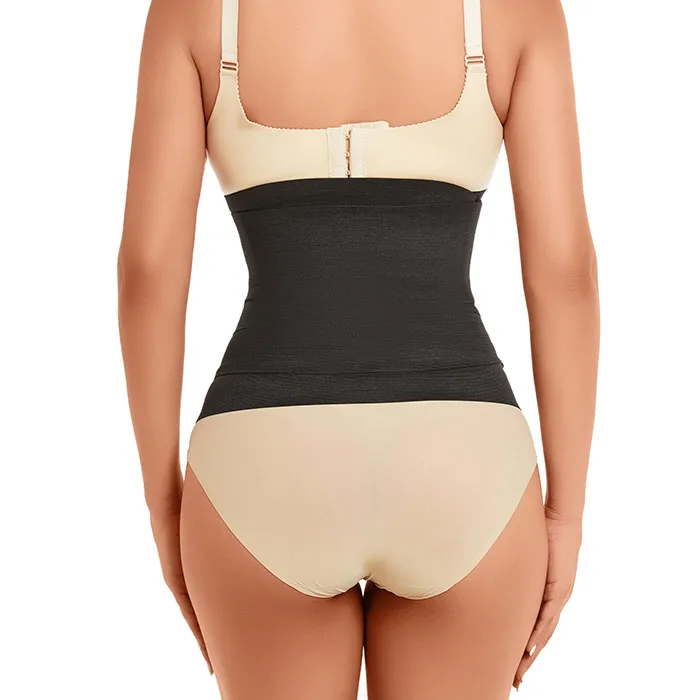 Polyester Elastic Women Weight Loss 4 meters Length Waist Belt Tummy wrap, Black 
Polyester Elastic Women Weight Loss 4 meters Length Waist Belt Tummy wrap, Black
