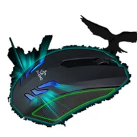 

factory hot seller 3 keys gaming wired RGB Backlit mouse dazzle colour breathing lamp eat chicken mobile game mouse
