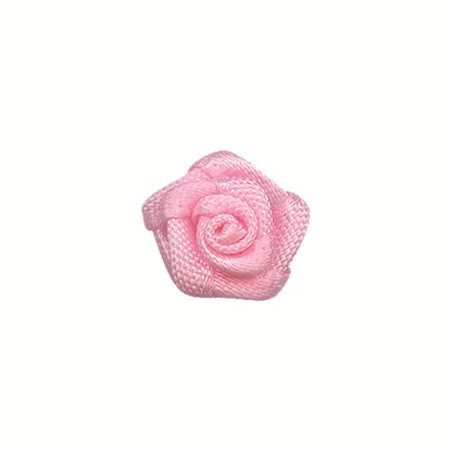 Polyester mini ribbon roses for garment