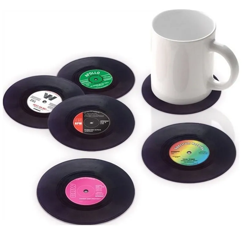 LJJZH397 Retro Vinyl Coasters Table mat CD Anti skid Insulation Mat coasters for Home decor
LJJZH397 Retro Vinyl Coasters Table mat CD Anti skid Insulation Mat coasters for Home decor