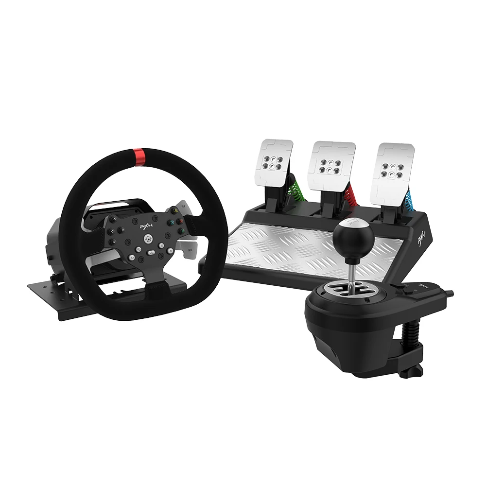 SUNDI PXN V10 Gaming Racing Steering Wheel 900 Degree Steering Wheel With Pedal And Gear Stick For PS3 PS4 XBoxone Switch PC, Black
SUNDI PXN V10 Gaming Racing Steering Wheel 900 Degree Steering Wheel With Pedal And Gear Stick For PS3 PS4 XBoxone Switch PC, Black