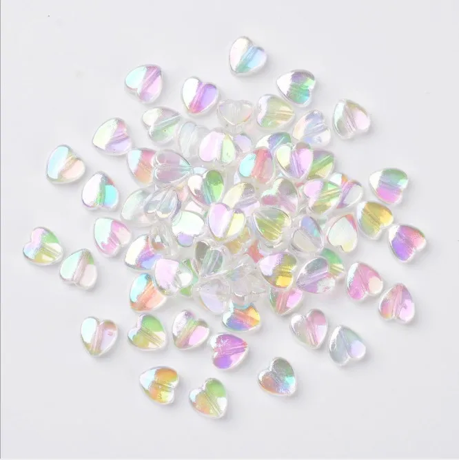 Wholesale AB Color Heart Spacers Acrylic Beads For Jewelry Making Diy Bracelet Accessories, Multi colors
Wholesale AB Color Heart Spacers Acrylic Beads For Jewelry Making Diy Bracelet Accessories, Multi colors