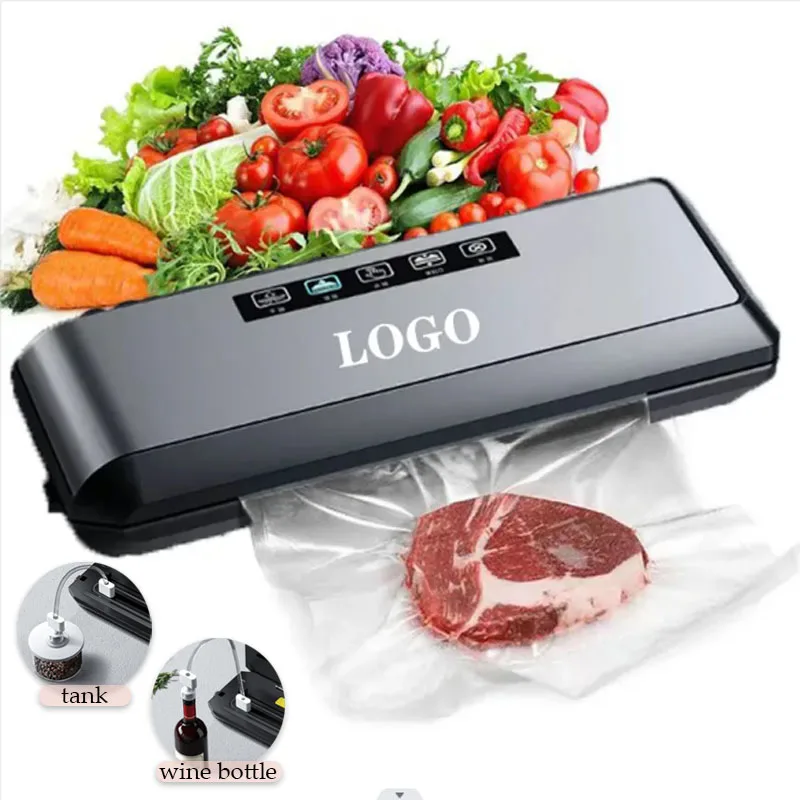 Custom Logo Vacuum Sealer Machine Fully Automatic Stainless Steel Food Vacuum Sealer
Custom Logo Vacuum Sealer Machine Fully Automatic Stainless Steel Food Vacuum Sealer