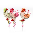 custom flavor animal shape chicken cock lollipop sweet
