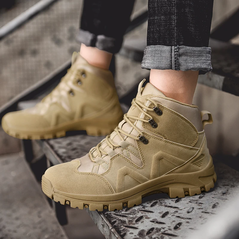 Men Tactical Military Training Desert Boots Male Outdoor Camping Hiking Climbing Trekking Hunting Shoes Sneakers
Men Tactical Military Training Desert Boots Male Outdoor Camping Hiking Climbing Trekking Hunting Shoes Sneakers