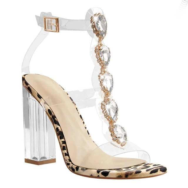WETKISS Women Peep Toe Buckle Cutout Gem Clear Chunky High Heels Gladiator Transparent Strip Rhinestones Summer Sandal Wholesale
WETKISS Women Peep Toe Buckle Cutout Gem Clear Chunky High Heels Gladiator Transparent Strip Rhinestones Summer Sandal Wholesale