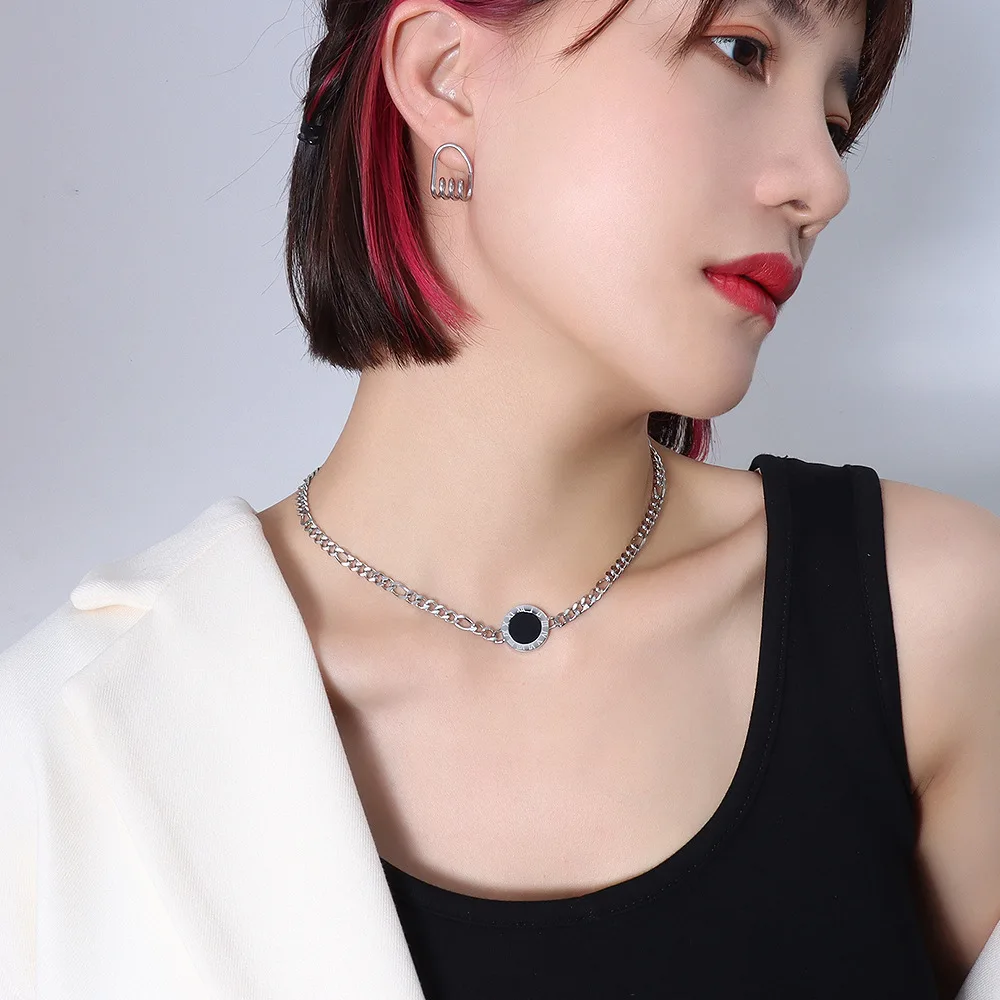 New Fashion Unique Design Stainless Steel Medallion Simple Style Shell Pendant Chain Necklace Women P1111 
New Fashion Unique Design Stainless Steel Medallion Simple Style Shell Pendant Chain Necklace Women P1111