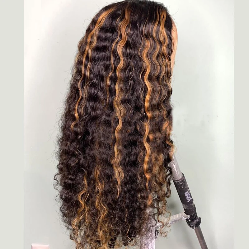 Highlight T1B/27# Color 13x4 Lace Front Wigs Human Hair Wigs Pre-Plucked Brazilian Virgin Hair Long curly Lace Wig
Highlight T1B/27# Color 13x4 Lace Front Wigs Human Hair Wigs Pre-Plucked Brazilian Virgin Hair Long curly Lace Wig