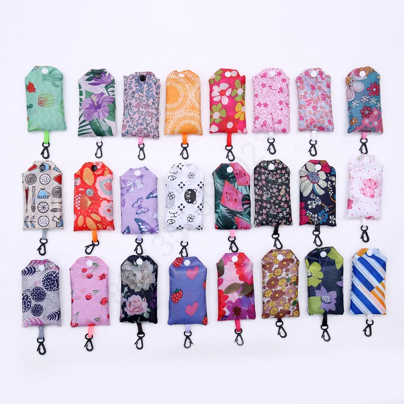 Customize different design logo tote bag reusable foldable folding handbag polyester shopping bag with keychain, Cmyk
Customize different design logo tote bag reusable foldable folding handbag polyester shopping bag with keychain, Cmyk