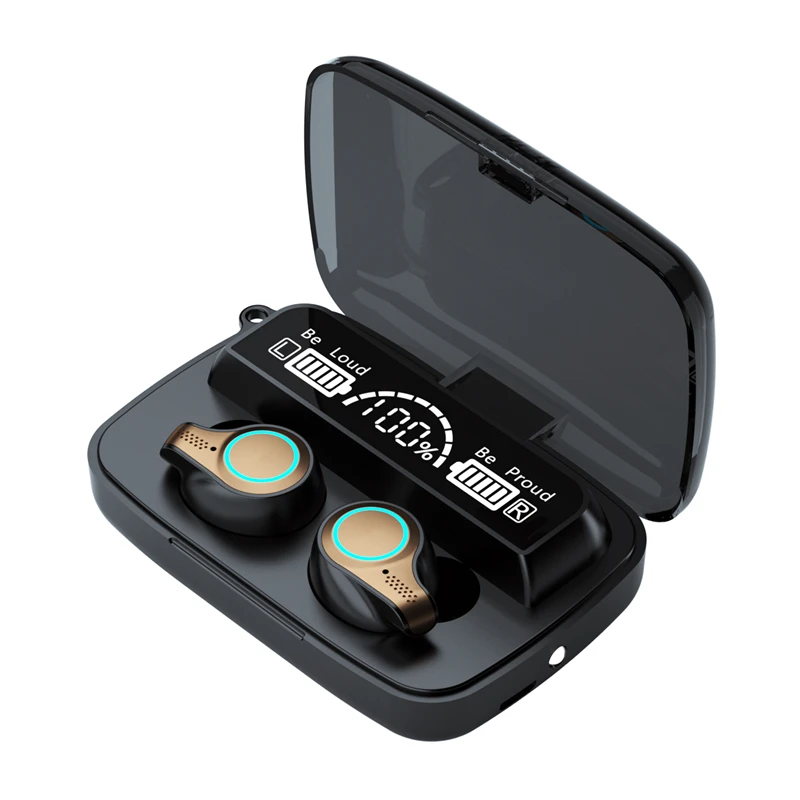 M18 TWS Earphones 9D Stereo Wireless Headphones Auto Connect Sports Gaming Headset Waterproof Mini auriculares blue tooth, Black
M18 TWS Earphones 9D Stereo Wireless Headphones Auto Connect Sports Gaming Headset Waterproof Mini auriculares blue tooth, Black