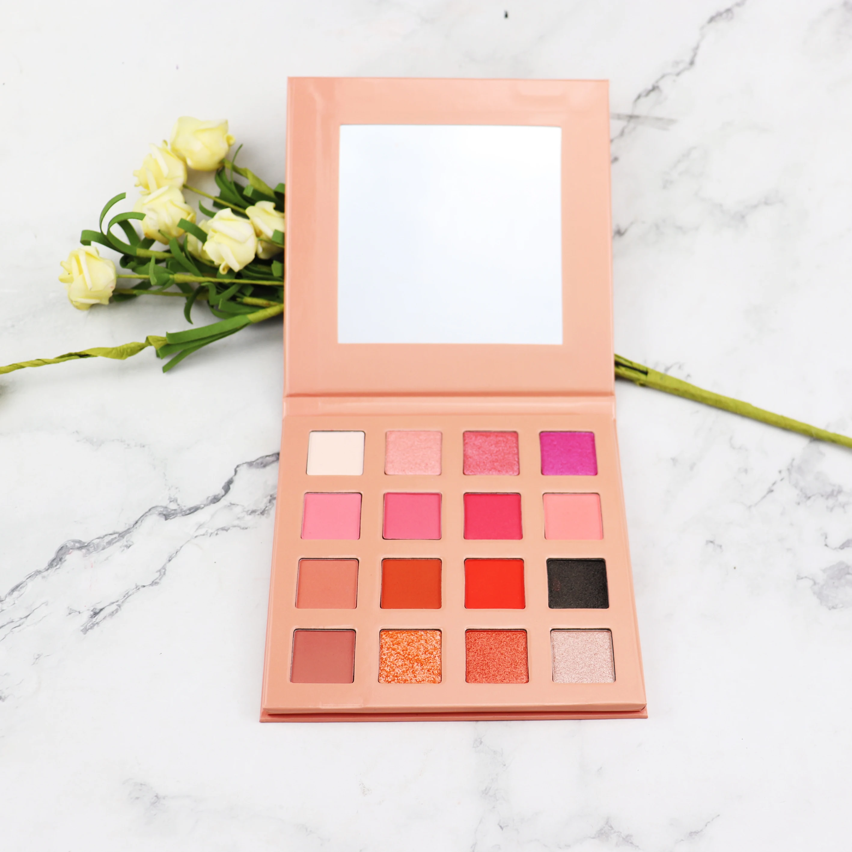 DIY 16 colors High quality eye shadow palette private label square Custom eyeshadow palette
DIY 16 colors High quality eye shadow palette private label square Custom eyeshadow palette