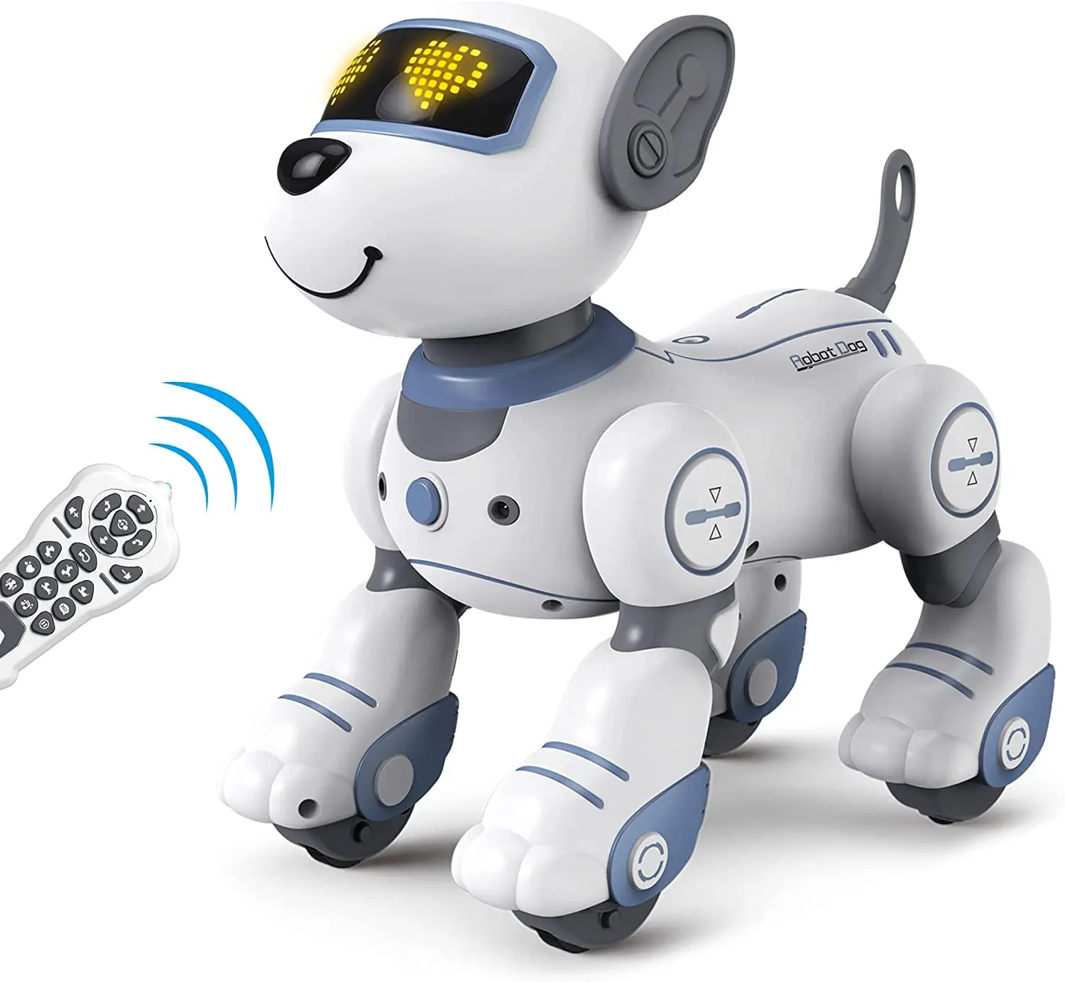 New Arrival Electric Remote Control Intelligent Voice Dialogue Smart Robot Dog Toys Kids RC Music Sounds Follow Stunt Pet Dog
New Arrival Electric Remote Control Intelligent Voice Dialogue Smart Robot Dog Toys Kids RC Music Sounds Follow Stunt Pet Dog