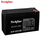 TECHFINE 12v 7ah 7.2ah lead acid rechargeable battery