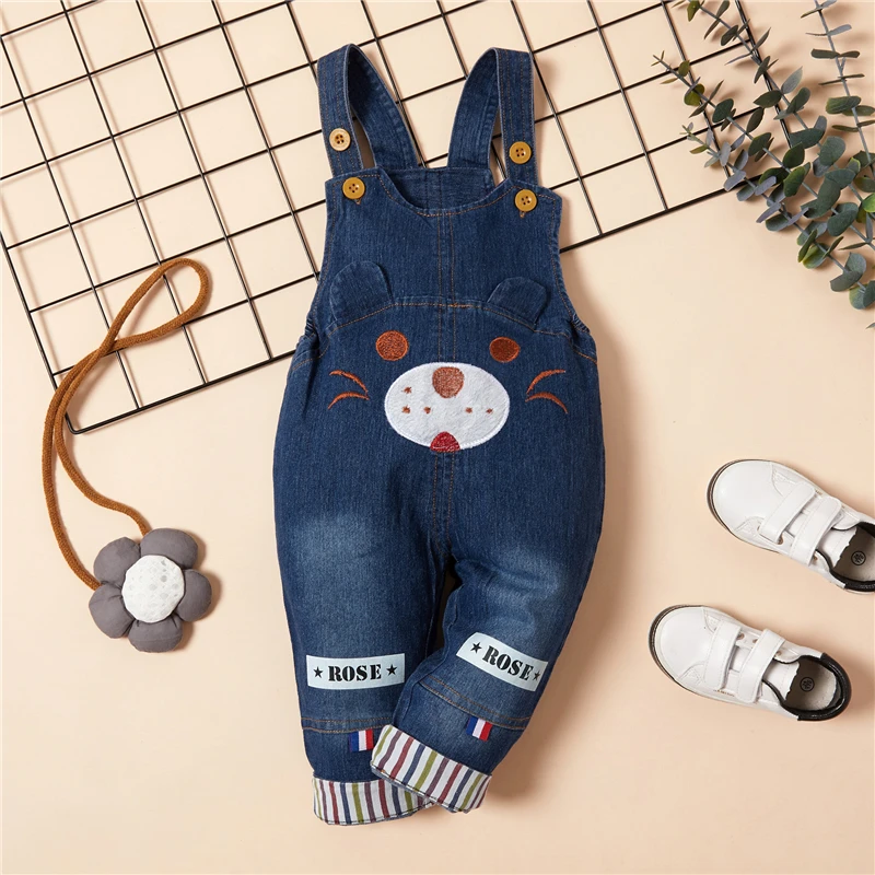 Casual baby romper printing jumpsuits comfortable spring and fall denim overalls wholesale kids clothing boys girls cloths, Blue
Casual baby romper printing jumpsuits comfortable spring and fall denim overalls wholesale kids clothing boys girls cloths, Blue