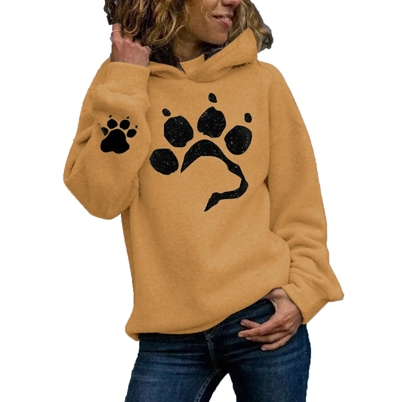 Wholesale Women's Custom Oversized Cat Paw Printed Hoodie Blanket Cotton Vintage Sherpa Sweatshirt Graphic Design Women Hoodies, White, yellow, gray, green., burgundy, army green
Wholesale Women's Custom Oversized Cat Paw Printed Hoodie Blanket Cotton Vintage Sherpa Sweatshirt Graphic Design Women Hoodies, White, yellow, gray, green., burgundy, army green